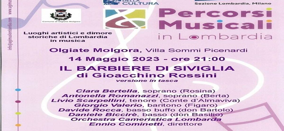 Il poster dei Percorsi Musicali in Lombardia