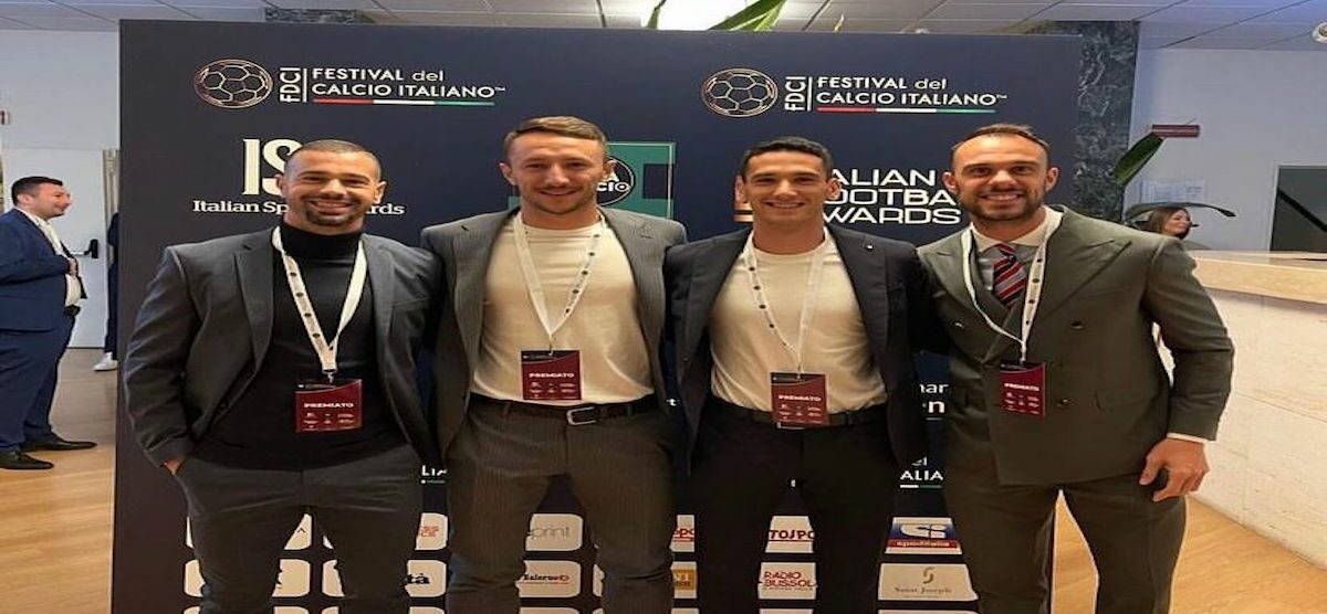 I giocatori del Lecco premiati al Festival del Calcio Italiano
